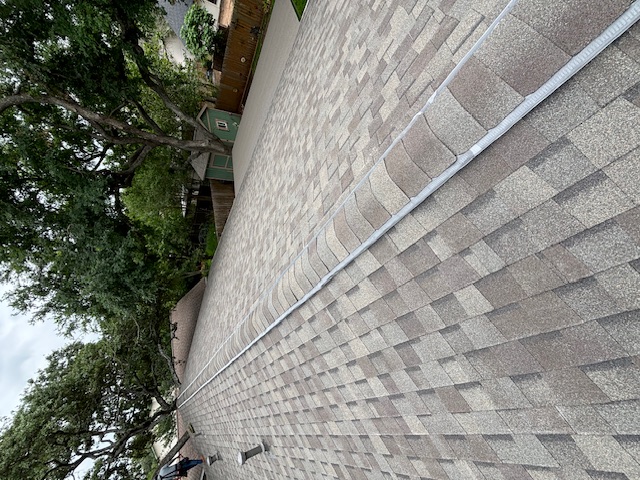 Completed roof with ridge cap detail